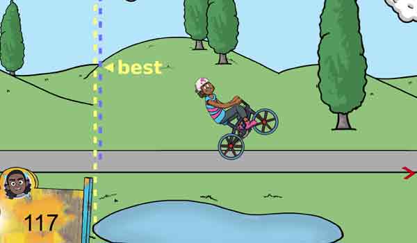 JJ's Wheelie Big Challenge unblocked Gameplay Screenshot