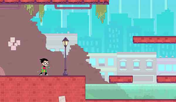 Teen Titans Go Jump to Rescue Gameplay Screenshot